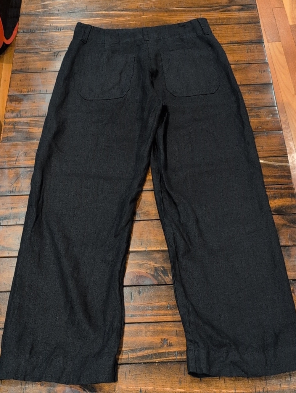 Quince European Linen Patch Pocket Wide Leg Pants - Picture 9 of 9